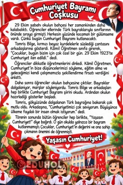 Haftanın Okuma Metni (Cumhuriyet Bayramı)