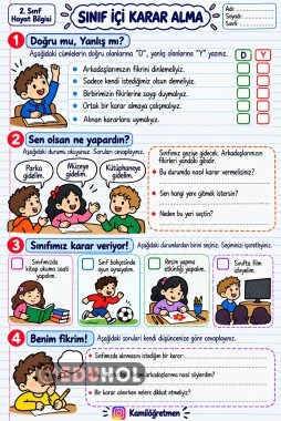 Sınıf İçi Karar Alma Çalışma Kağıdı