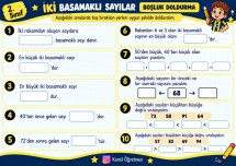 İki Basamaklı Sayılar Boşluk doldurma
