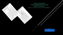 2.Sınıf Türkçe Kitabı 1. Tema Gözlem Formları