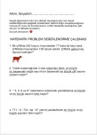 4. sınıf 4 işlem problem değerlendirme çalışması