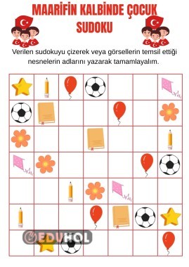 23 NİSAN SUDOKU