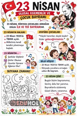 3 TANE 23 NİSAN GAZETESİ