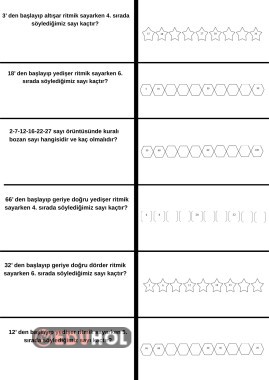 RİTMİK SAYMA PROBLEMLERİ