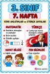 3. SINIF 7. HAFTA