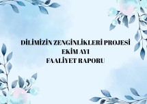 EKİM FAALİYET RAPORU