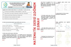 Matematik 2.Dönem 2.Sınav