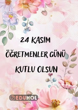 24 KASIM ÖĞRETMENLER GÜNÜ KAPAĞI