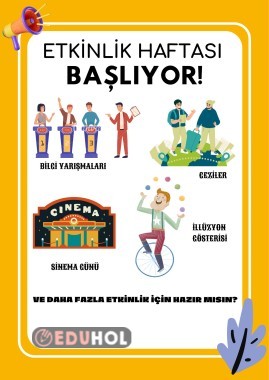 Etkinlik Haftası Posteri · Eduhol - Etkinlik İndir Oyun Oyna Test Çöz ...