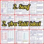 2. sınıf 2. Ara Tatil Ödevi