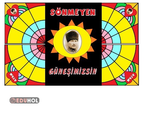 10 KASIM İNTERAKTİF BOYAMA-RENKLİ