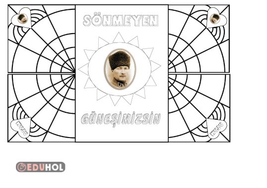 10 KASIM İNTERAKTİF BOYAMA-RENKSİZ