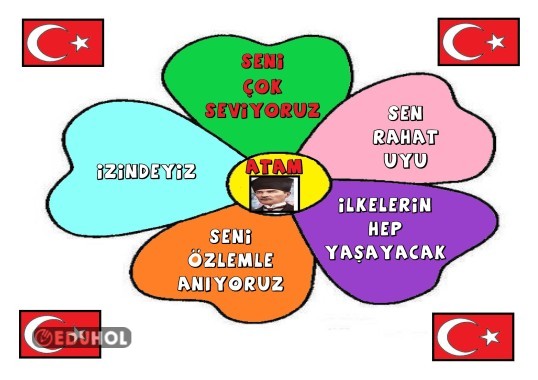 10 KASIM  PANO ÇALIŞMASI-RENKLİ(16 A4)