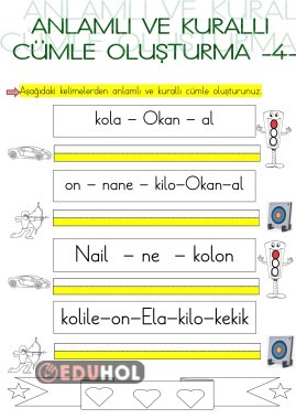 ANLAMLI VE KURALLI CÜMLE OLUŞTURMA 4