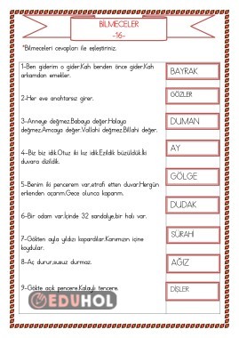 BİLMECELER 16