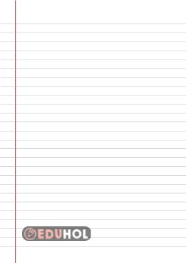 ÇİZGİLİ DEFTER SAYFASI