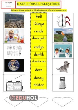 D SESİ GÖRSEL EŞLEŞTİRME 2