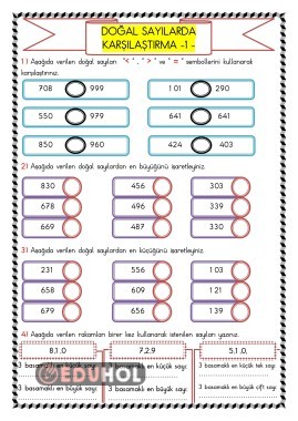 DOĞAL SAYILARDA KARŞILAŞTIRMA-1-