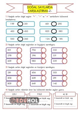 DOĞAL SAYILARDA KARŞILAŞTIRMA-2-