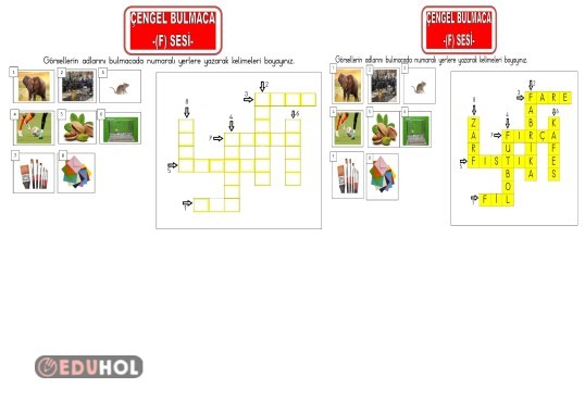 F SESİ ÇENGEL BULMACA