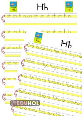 H SESİ ÇALIŞMASI (HECE,KELİME)