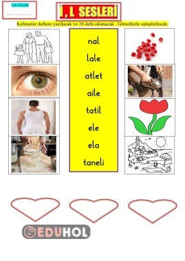 İ,L SESLERİ GÖRSEL EŞLEŞTİRME 2