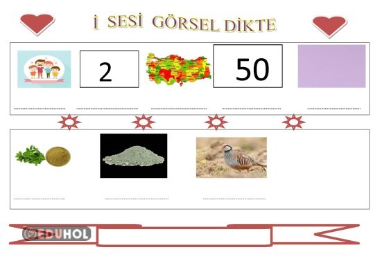 İ Sesi Görsel Dikte · Eduhol - Etkinlik İndir Oyun Oyna Test Çöz Video İzle