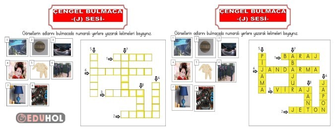 J SESİ ÇENGEL BULMACA 1