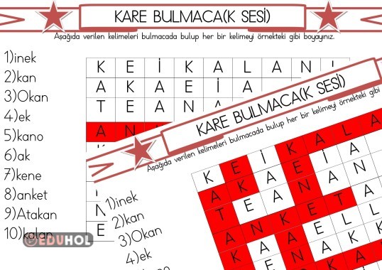 Kare Bulmaca 2 (K sesi)