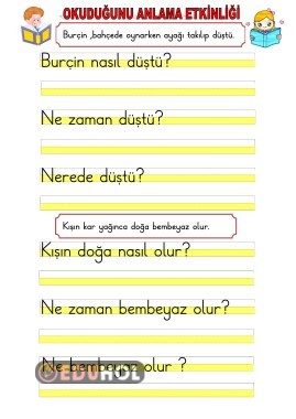 OKUDUĞUNU ANLAMA ETKİNLİĞİ-2-