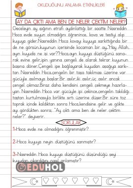 OKUDUĞUNU ANLAMA ETKİNLİKLERİ 15