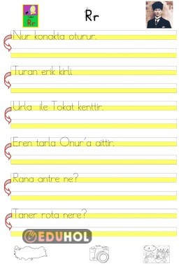 R SESİ ÇALIŞMASI  (CÜMLE)