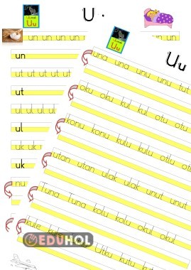 U SESİ ÇALIŞMASI (HECE,KELİME)