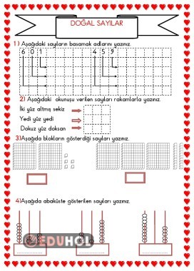 ÜÇ BASAMAKLI DOĞAL SAYILAR