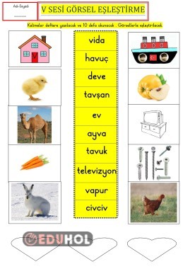 V SESİ GÖRSEL EŞLEŞTİRME