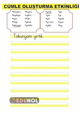 Y SESİ CÜMLE OLUŞTURMA