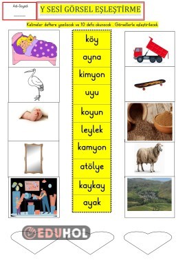 Y SESİ GÖRSEL EŞLEŞTİRME