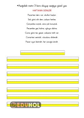 YARIYIL TATİLİ TÜRKÇE ETKİNLİKLERİ-9-(5.GÜN)