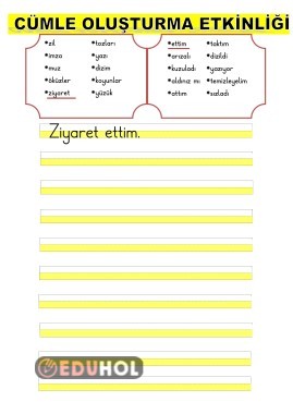 Z SESİ CÜMLE OLUŞTURMA