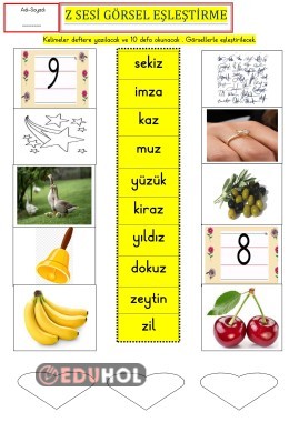 Z SESİ GÖRSEL EŞLEŞTİRME