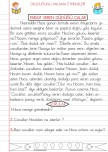 OKUDUĞUNU ANLAMA ÇALIŞMALARI 8