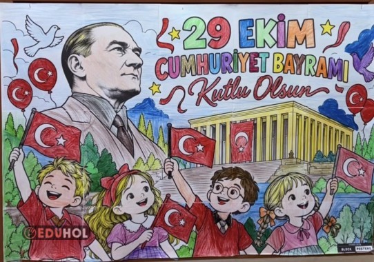 29 EKİM CUMHURİYET BAYRAMI POSTERİ(15 A4)