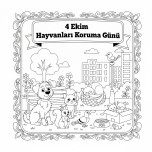 4 EKİM HAYVANLARI KORUMA GÜNÜ GRUP BOYAMA