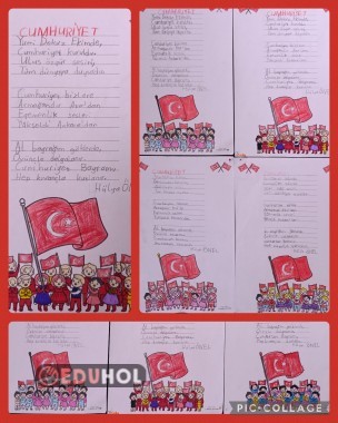 Cumhuriyet Bayramı ile ilgili şiir yazma çalışmamız.
https://www.eduhol.com/ozlemcan/documents/cumhuriyet-siir-yazma-sablonu-73033