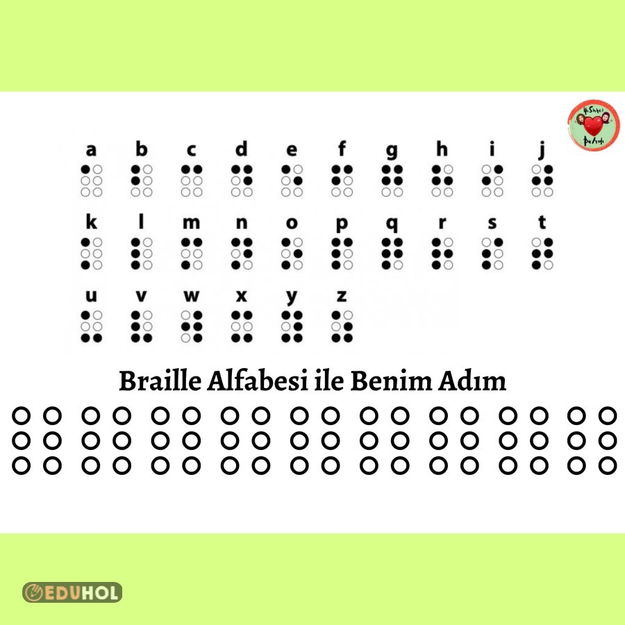 Braille Alfabesi İle Benim Adı Eduhol Ders Videoları İzle Online