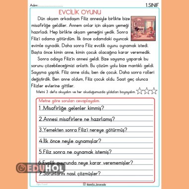 1.Sınıf Evcilik Oyunu Okuma An... · Eduhol - Etkinlik İndir Oyun Oyna ...