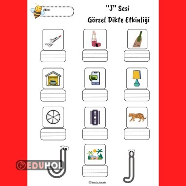 1.Sınıf J Sesi Görsel Dikte Et... · Eduhol - Etkinlik İndir Oyun Oyna ...