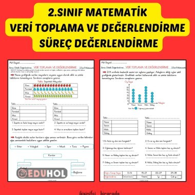 2.SINIF MATEMATİK VERİ TOPLAMA VE DEĞERLENDİRME SÜREÇ DEĞERLENDİRME ETKİNLİĞİ