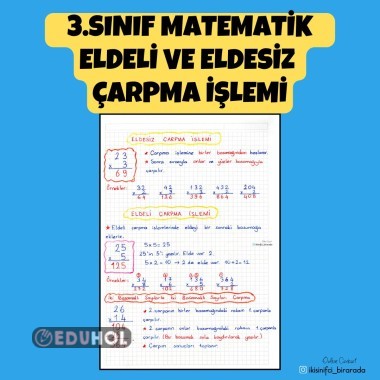 3.SINIF MATEMATİK ELDELİ ÇARPMA İŞLEMLERİ