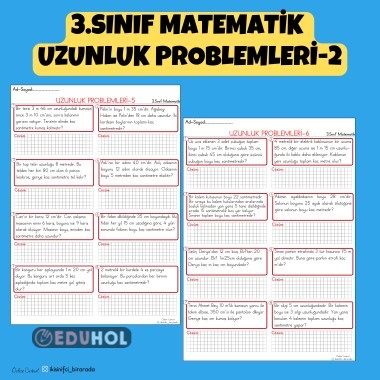 3.SINIF MATEMATİK  UZUNLUK PROBLEMLERİ-2